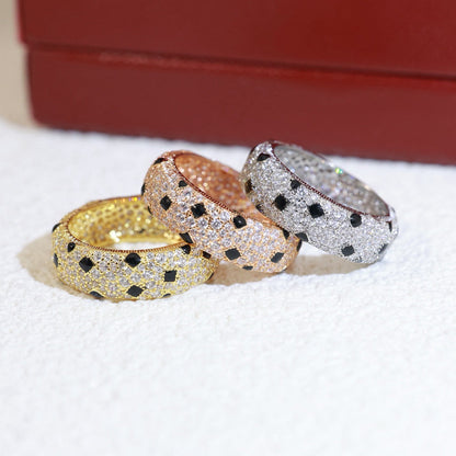 [sparkle Jewelery]PANTHERE SPOTTED FULL DIAMOND RING