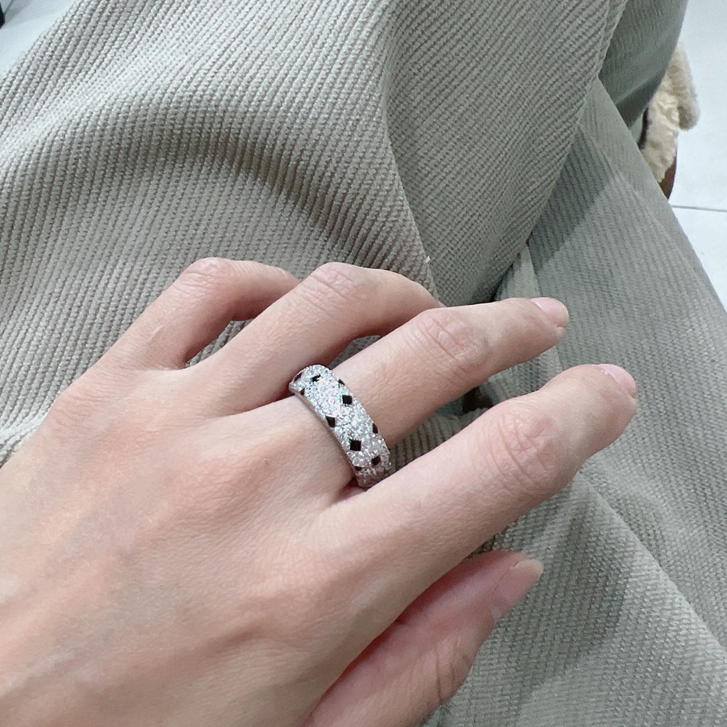 [sparkle Jewelery]PANTHERE SPOTTED FULL DIAMOND RING