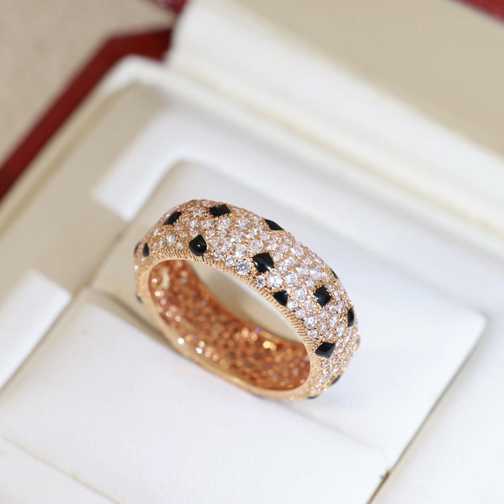 [sparkle Jewelery]PANTHERE SPOTTED FULL DIAMOND RING