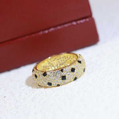 [sparkle Jewelery]PANTHERE SPOTTED FULL DIAMOND RING