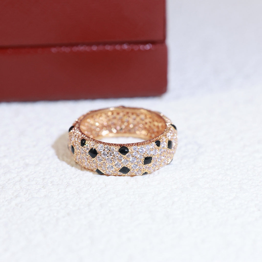 [sparkle Jewelery]PANTHERE SPOTTED FULL DIAMOND RING
