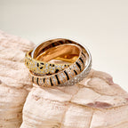 [sparkle Jewelery]TRINITY  RING LEOPARD PRINT