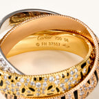 [sparkle Jewelery]TRINITY  RING LEOPARD PRINT