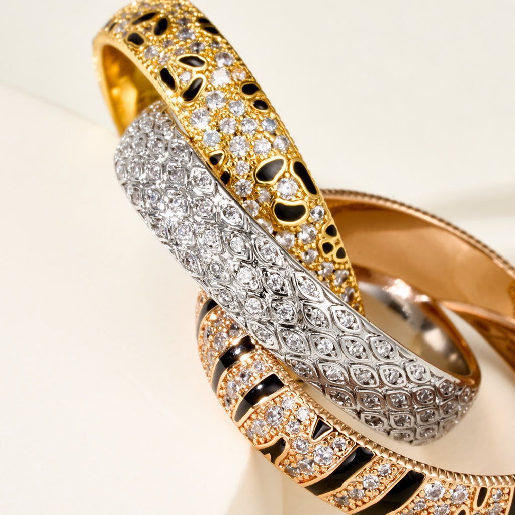 [sparkle Jewelery]TRINITY  RING LEOPARD PRINT