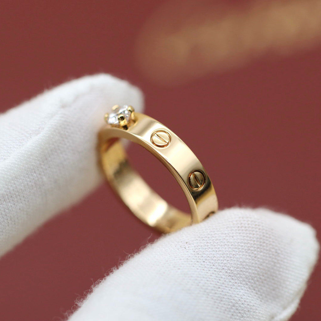 [sparkle Jewelery]LOVE RING 3.6MM 1 BIG DIAMOND
