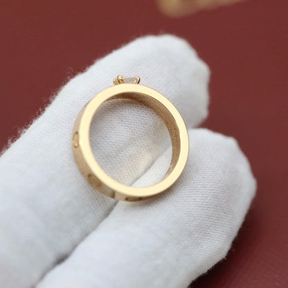 [sparkle Jewelery]LOVE RING 3.6MM 1 BIG DIAMOND