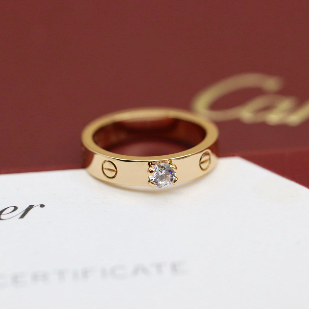 [sparkle Jewelery]LOVE RING 3.6MM 1 BIG DIAMOND
