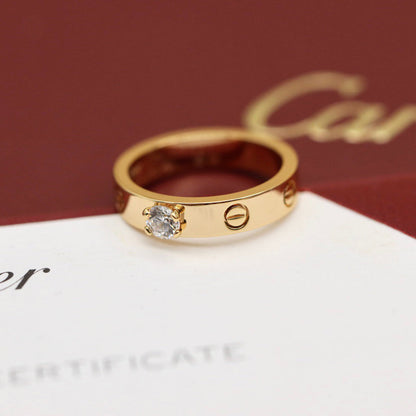 [sparkle Jewelery]LOVE RING 3.6MM 1 BIG DIAMOND