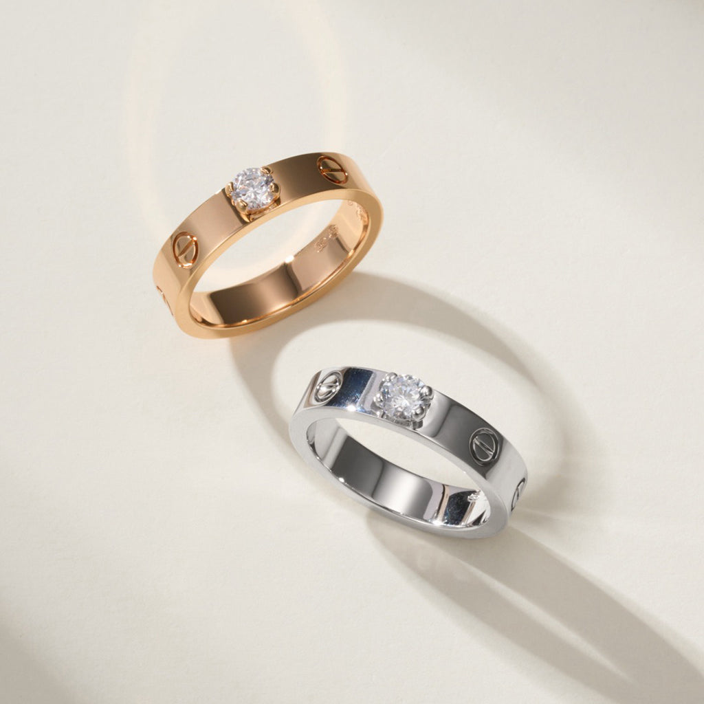 [sparkle Jewelery]LOVE RING 3.6MM 1 BIG DIAMOND