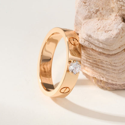 [sparkle Jewelery]LOVE RING 3.6MM 1 BIG DIAMOND