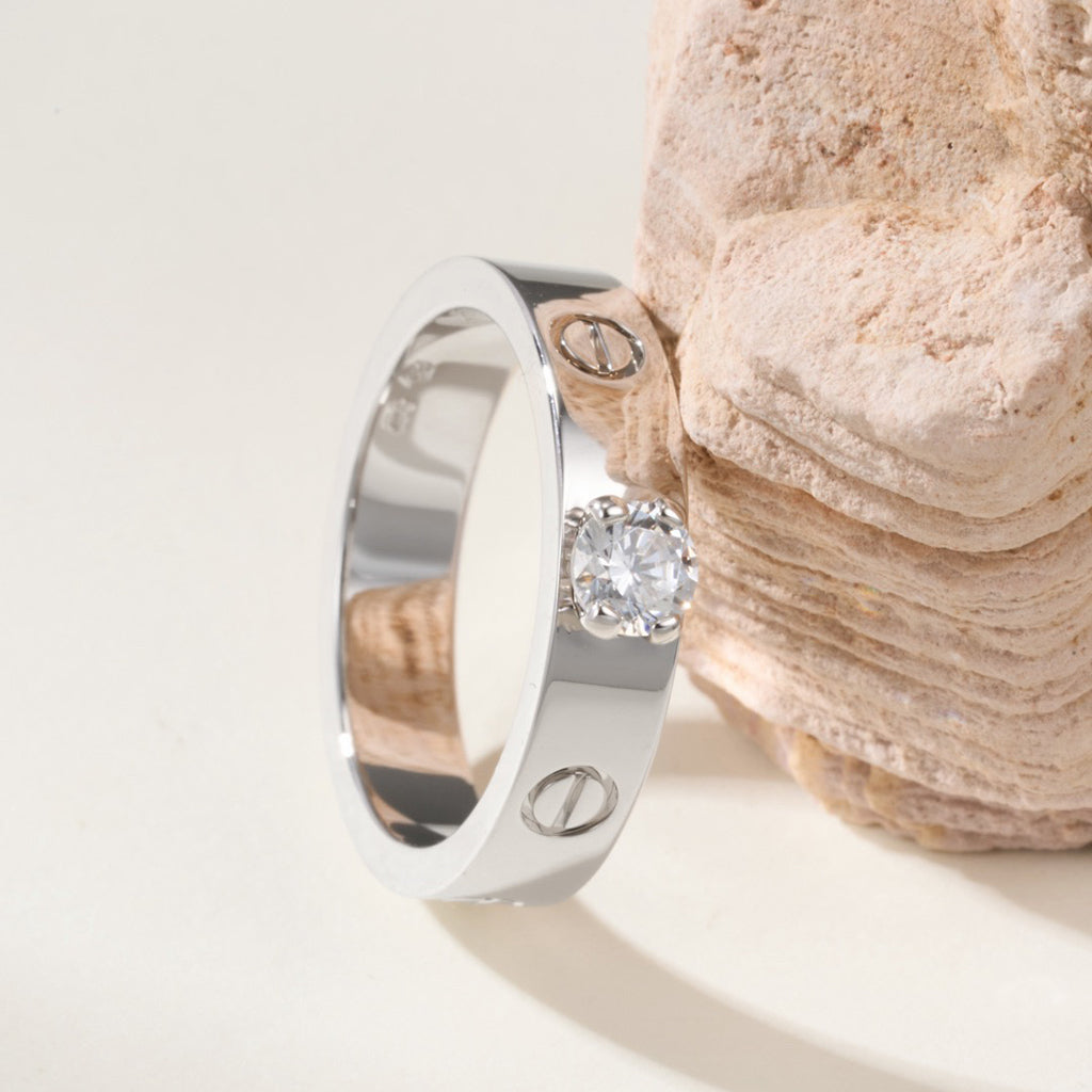 [sparkle Jewelery]LOVE RING 3.6MM 1 BIG DIAMOND
