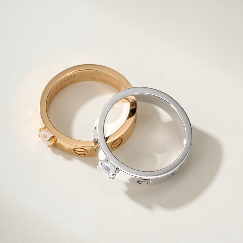 [sparkle Jewelery]LOVE RING 3.6MM 1 BIG DIAMOND