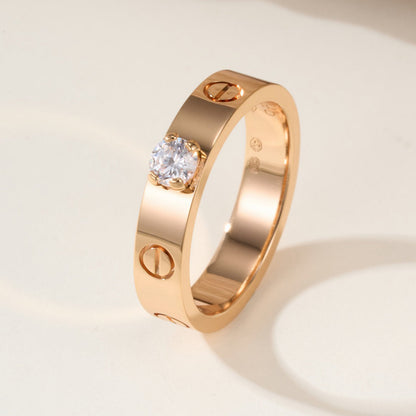 [sparkle Jewelery]LOVE RING 3.6MM 1 BIG DIAMOND