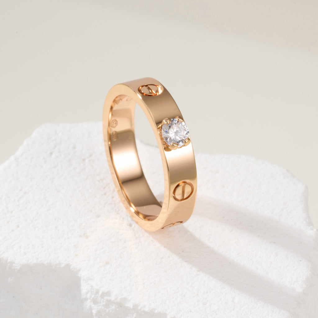 [sparkle Jewelery]LOVE RING 3.6MM 1 BIG DIAMOND
