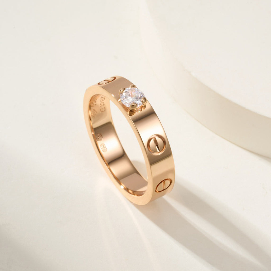 [sparkle Jewelery]LOVE RING 3.6MM 1 BIG DIAMOND