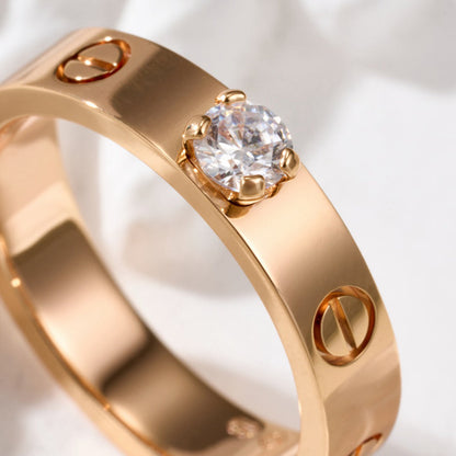 [sparkle Jewelery]LOVE RING 3.6MM 1 BIG DIAMOND