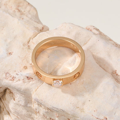 [sparkle Jewelery]LOVE RING 3.6MM 1 BIG DIAMOND