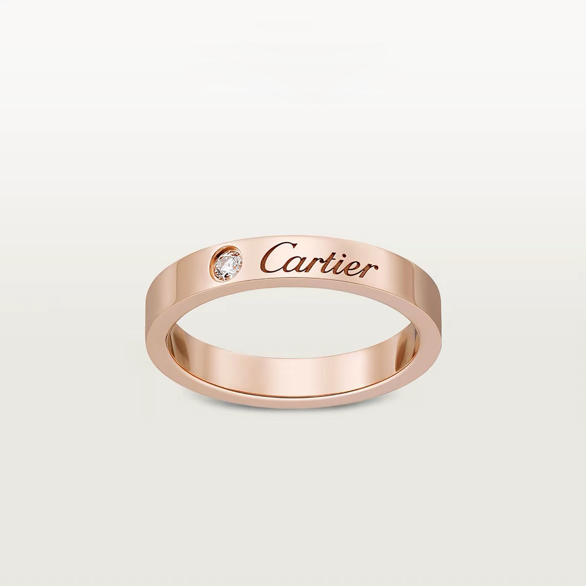 [sparkle Jewelery]LOVE RING 4MM 1 DIAMOND