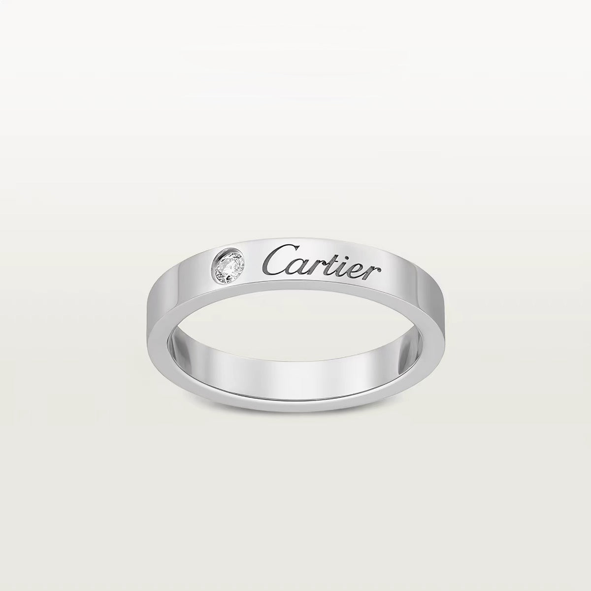[sparkle Jewelery]LOVE RING 4MM 1 DIAMOND