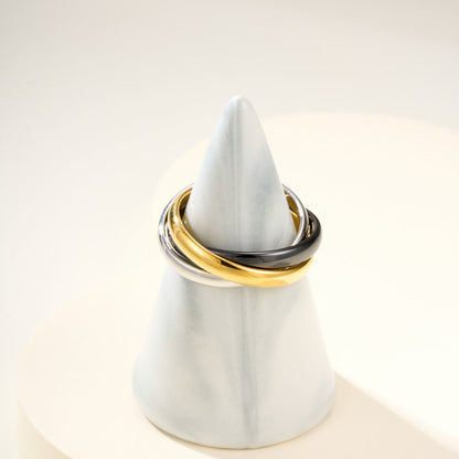 [sparkle Jewelery]TRINITY 3.2MM RING BLACK CERAMIC