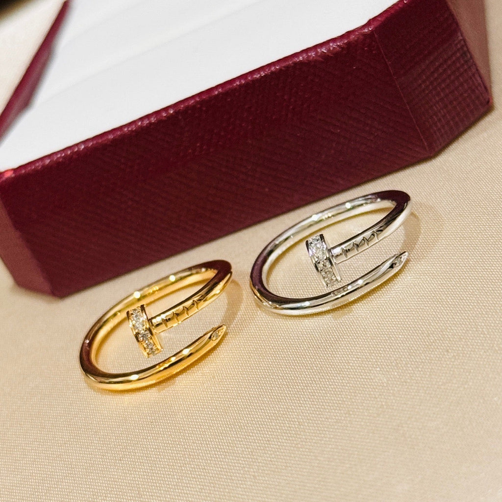 [sparkle Jewelery]JUSTE 1.8MM HALF DIAMOND RING