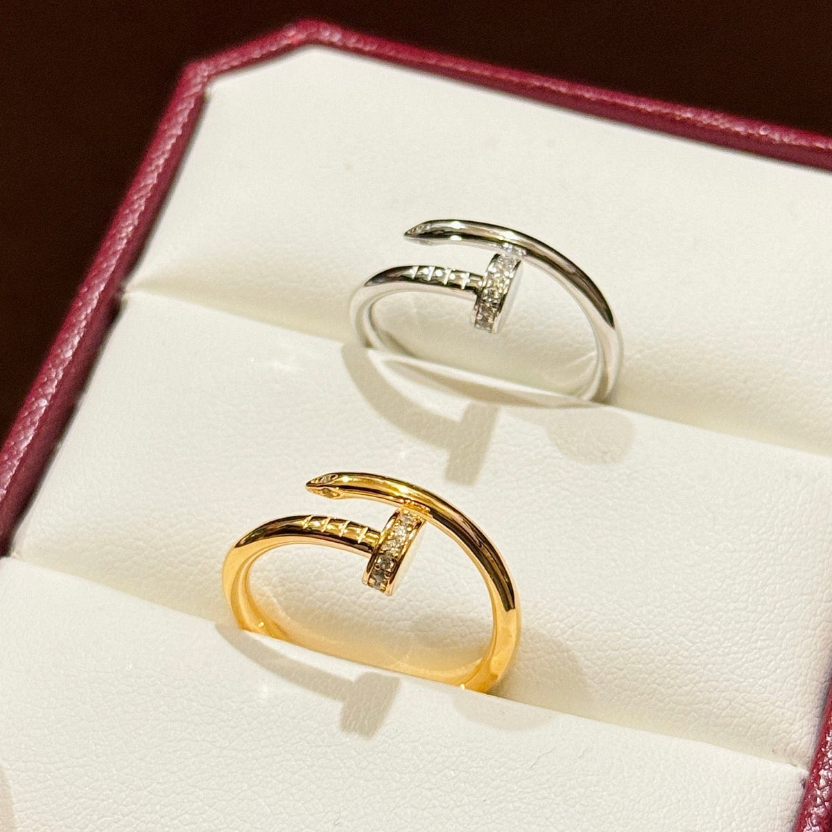 [sparkle Jewelery]JUSTE 1.8MM HALF DIAMOND RING