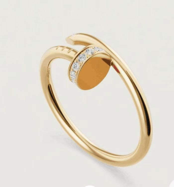 [sparkle Jewelery]JUSTE 1.8MM HALF DIAMOND RING