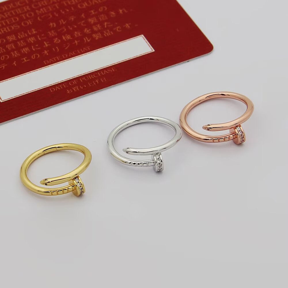 [sparkle Jewelery]JUSTE 1.8MM HALF DIAMOND RING