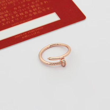 [sparkle Jewelery]JUSTE 1.8MM HALF DIAMOND RING