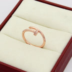 [sparkle Jewelery]JUSTE 1.8MM HALF DIAMOND RING