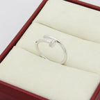 [sparkle Jewelery]JUSTE 1.8MM HALF DIAMOND RING