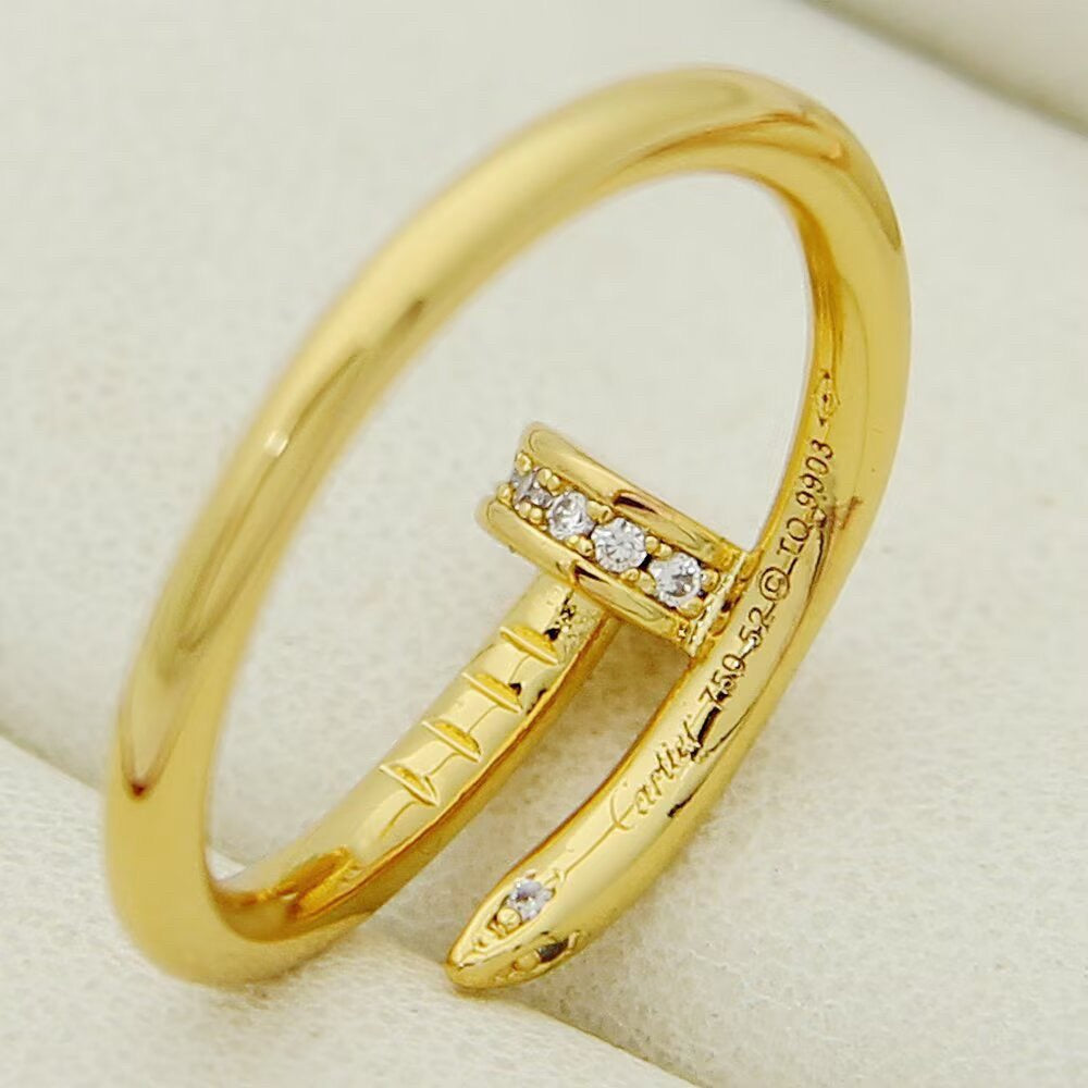 [sparkle Jewelery]JUSTE 1.8MM HALF DIAMOND RING