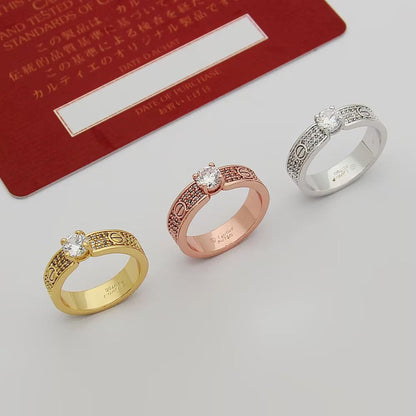[sparkle Jewelery]LOVE RING 3.6MM 1 BIG DIAMOND FULL DIAMOND