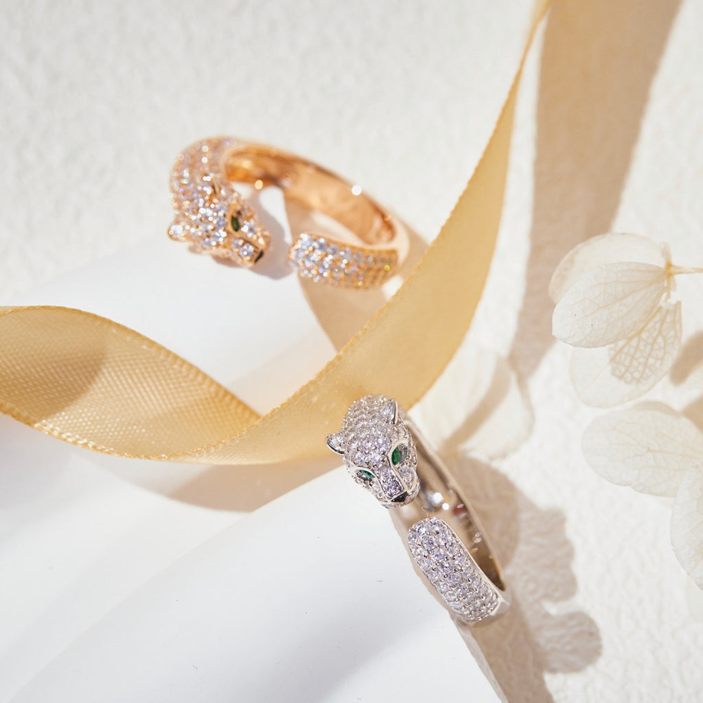 [sparkle Jewelery]PANTHERE FULL DIAMOND SMALL RING
