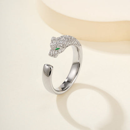 [sparkle Jewelery]PANTHERE HALF DIAMOND SMALL RING