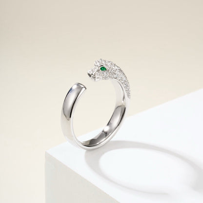 [sparkle Jewelery]PANTHERE HALF DIAMOND SMALL RING