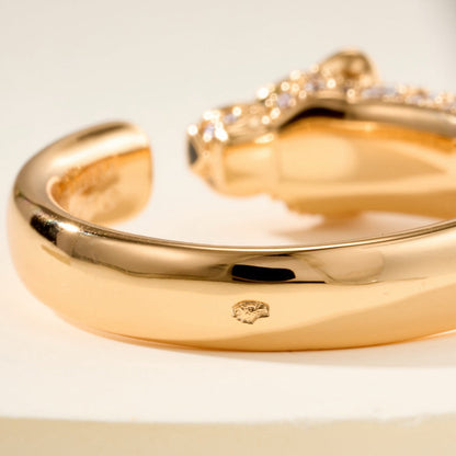 [sparkle Jewelery]PANTHERE HALF DIAMOND SMALL RING