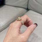 [sparkle Jewelery]PANTHERE SPOTTED FULL DIAMOND MEDIUM RING