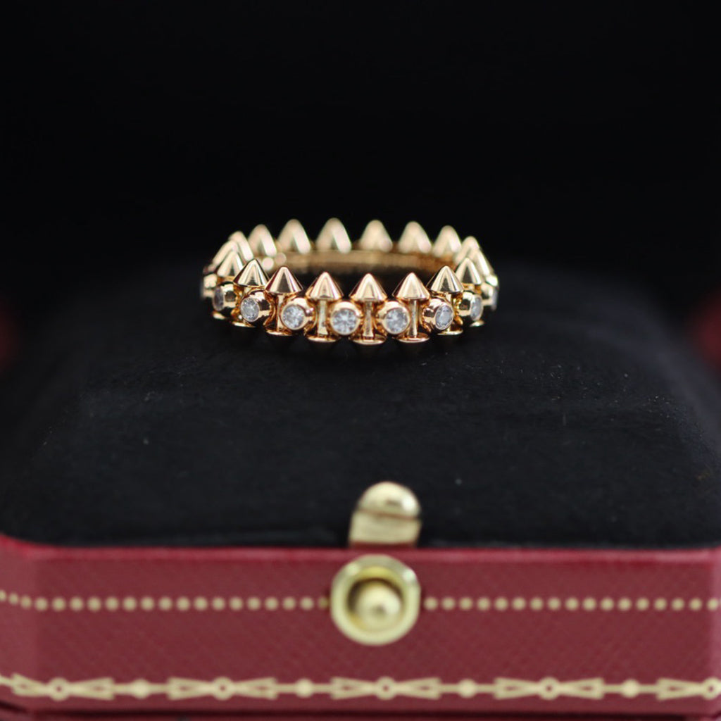 [sparkle Jewelery]CLASH 6.8MM DIAMOND MEDIUM RING