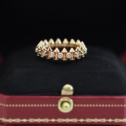 [sparkle Jewelery]CLASH 6.8MM DIAMOND MEDIUM RING