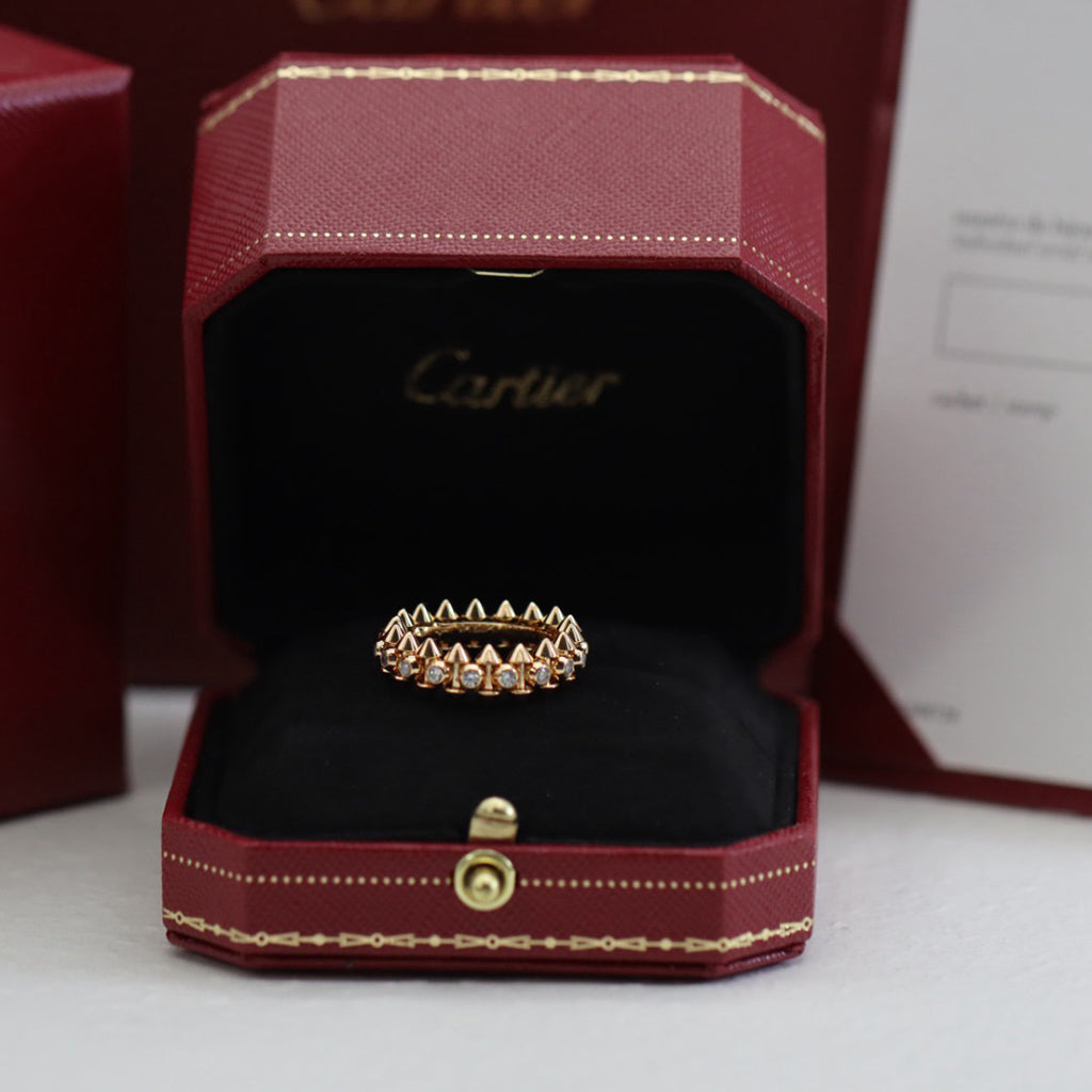 [sparkle Jewelery]CLASH 6.8MM DIAMOND MEDIUM RING