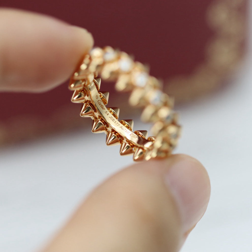 [sparkle Jewelery]CLASH 6.8MM DIAMOND MEDIUM RING