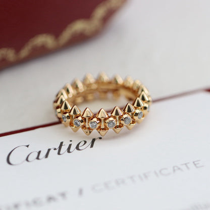 [sparkle Jewelery]CLASH 6.8MM DIAMOND MEDIUM RING