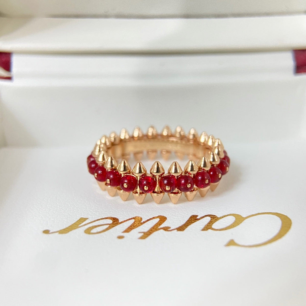 [sparkle Jewelery]CLASH 7.9MM AGATE CHALCEDONY RING