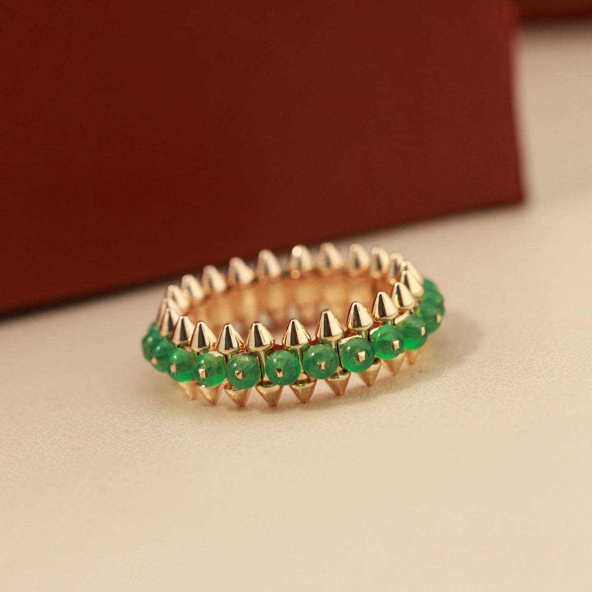 [sparkle Jewelery]CLASH 7.9MM AGATE CHALCEDONY RING