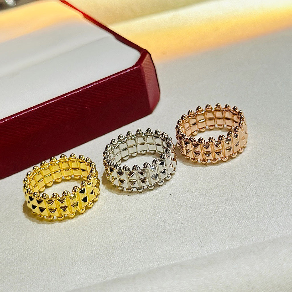 [sparkle Jewelery]CLASH 9.2MM DOUBLE ROW RING
