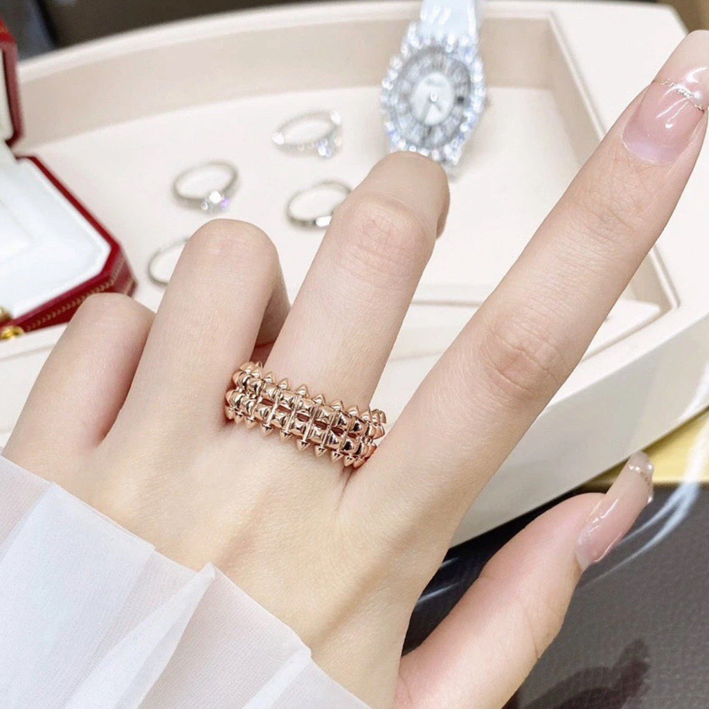 [sparkle Jewelery]CLASH 9.2MM DOUBLE ROW RING