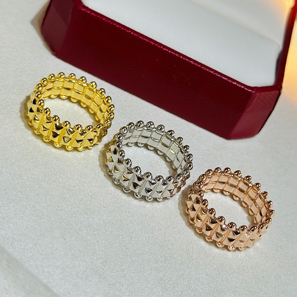 [sparkle Jewelery]CLASH 9.2MM DOUBLE ROW RING