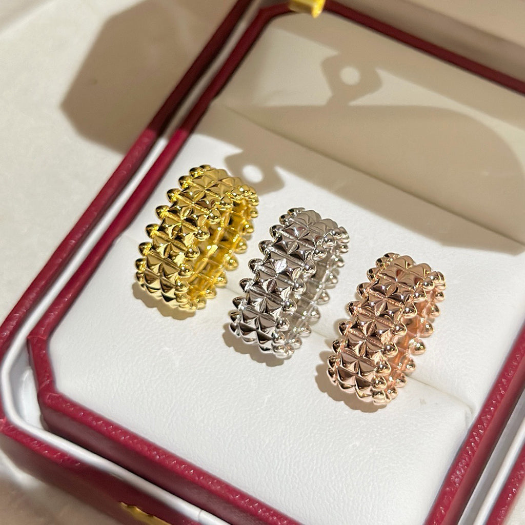 [sparkle Jewelery]CLASH 9.2MM DOUBLE ROW RING