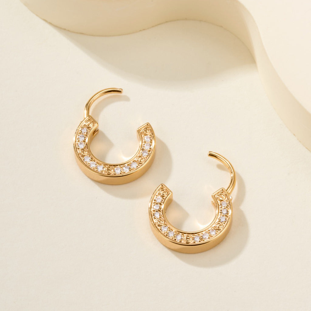 [sparkle Jewelery]LOVE DIAMOND EARRINGS
